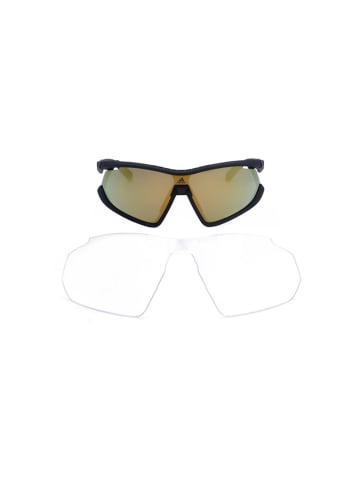 adidas Unisex-Sonnenbrille in Schwarz/ Grün