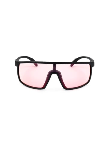 adidas Okulary przeciwsłoneczne unisex w kolorze czarno-jasnoróżowym