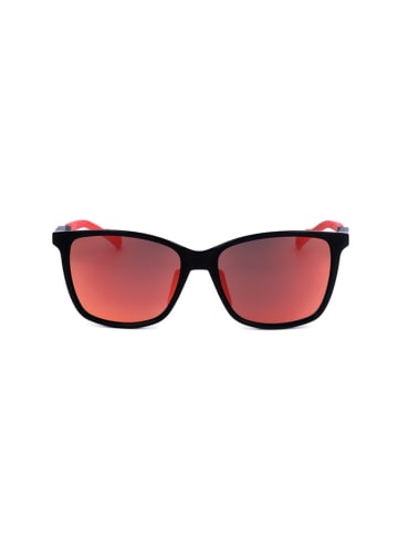adidas Okulary przeciwsłoneczne unisex w kolorze czarno-różowo-pomarańczowym
