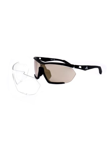 adidas Okulary przeciwsłoneczne unisex w kolorze czarno-jasnobrązowym