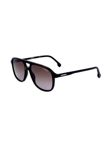 Carrera Okulary przeciwsłoneczne unisex w kolorze czarno-jasnobrązowym