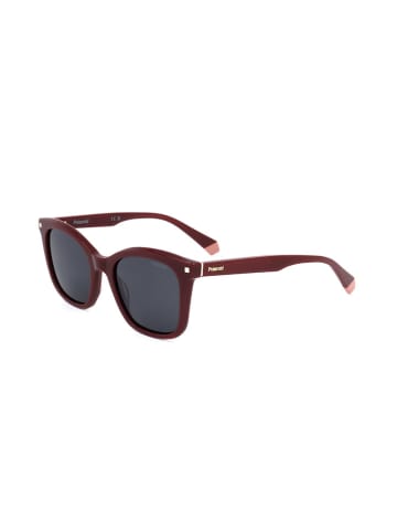 Polaroid Damen-Sonnenbrille in Bordeaux/ Grau