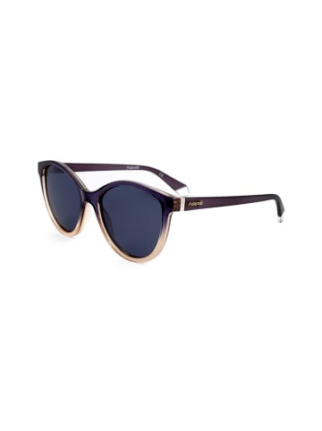 Polaroid Okulary przeciwsłoneczne unisex w kolorze fioletowo-beżowo-niebieskim