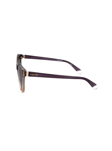 Polaroid Okulary przeciwsłoneczne unisex w kolorze fioletowo-beżowo-niebieskim