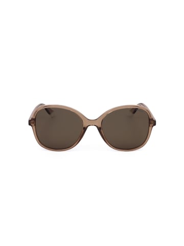 Polaroid Unisex-Sonnenbrille in Beige/ Braun