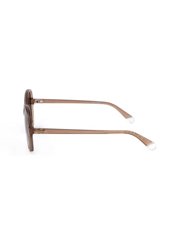 Polaroid Unisex-Sonnenbrille in Beige/ Braun