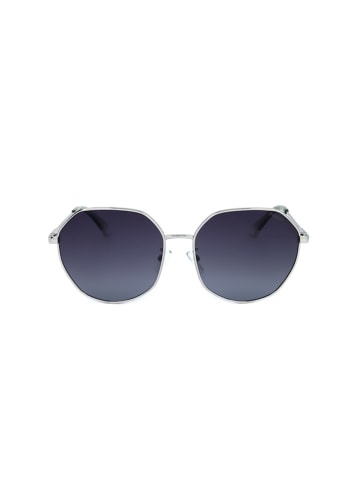Polaroid Damen-Sonnenbrille in Silber/ Dunkelblau