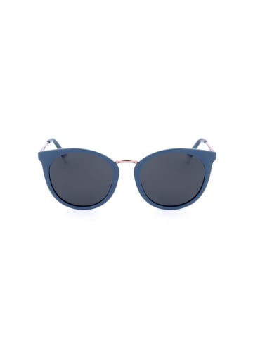 Polaroid Damen-Sonnenbrille in Blau-Roségold/ Grau