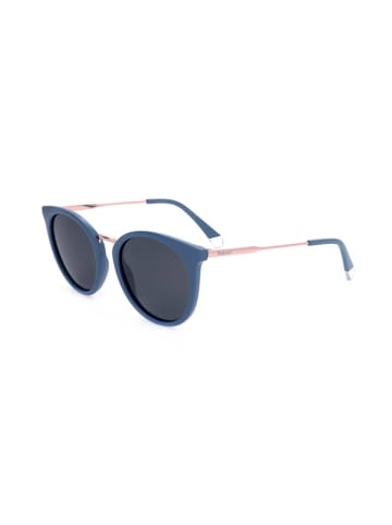 Polaroid Damen-Sonnenbrille in Blau-Roségold/ Grau