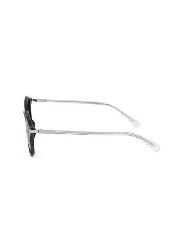Polaroid Unisex-Sonnenbrille in Schwarz/ Grau/ Blau