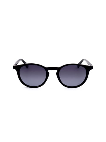 Polaroid Okulary przeciwsłoneczne unisex w kolorze czarno-niebieskim