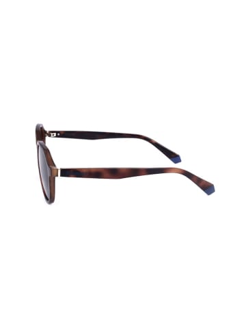 Polaroid Unisex-Sonnenbrille in Braun/ Blau