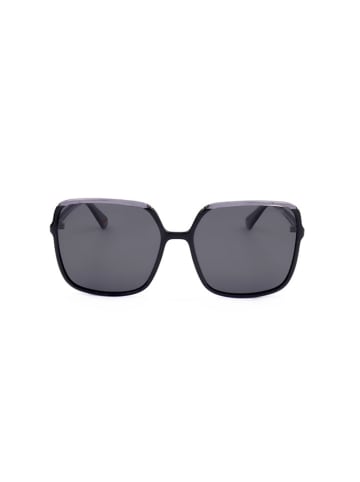 Polaroid Damskie okulary przeciwsłoneczne w kolorze czarno-szarym
