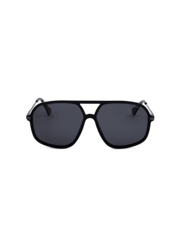 Polaroid Okulary przeciwsłoneczne unisex w kolorze czarno-granatowym