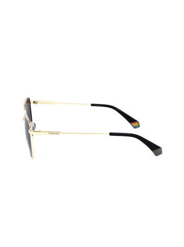 Polaroid Damen-Sonnenbrille in Gold/ Dunkelblau