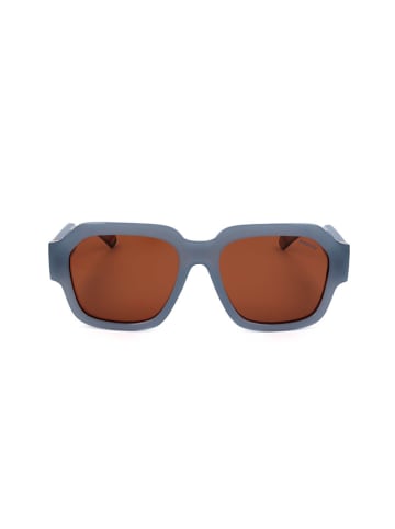 Polaroid Unisex-Sonnenbrille in Blau/ Braun