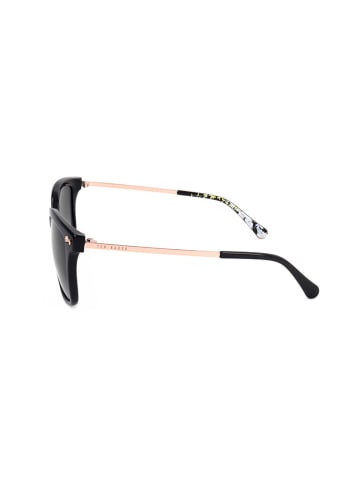 Ted Baker Damskie okulary przeciwsłoneczne w kolorze złoto-czarno-fioletowym