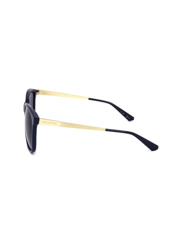 Ted Baker Damen-Sonnenbrille in Dunkelblau-Gold/ Lila