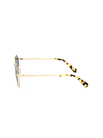 Ted Baker Damen-Sonnenbrille in Gold/ Schwarz
