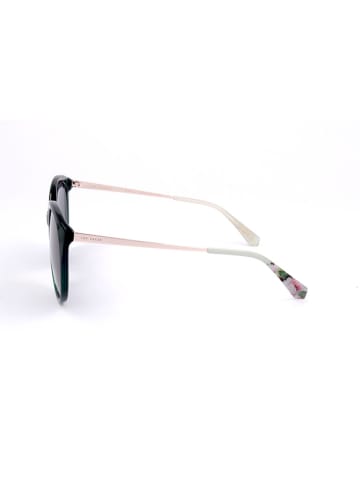 Ted Baker Damskie okulary przeciwsłoneczne w kolorze zielono-jasnoróżowo-szarym