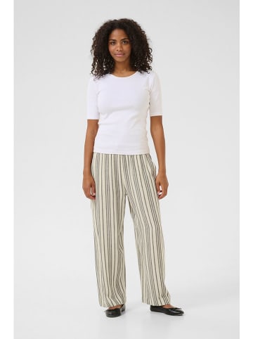 Kaffe Marlenehose "Milia" in Creme/ Schwarz