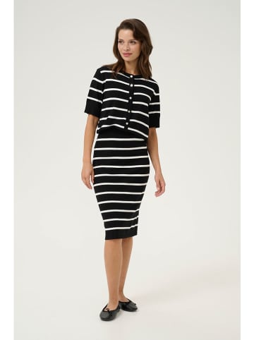 Kaffe Vest "Lizza" zwart/wit