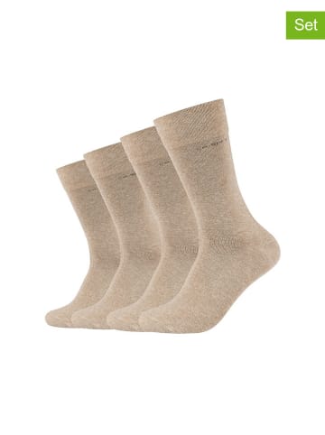 camano 4-delige set: sokken beige