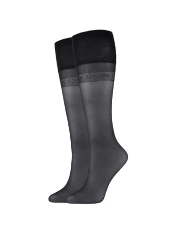 camano 4er-Set: Kniestrümpfe in Schwarz - 20 DEN