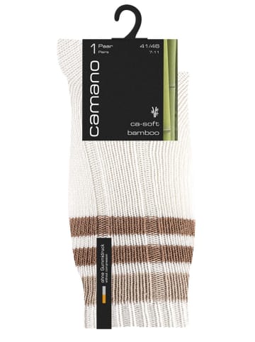 camano 2-delige set: sokken wit/bruin