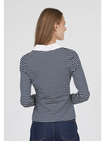 SisterS point Longsleeve wit/donkerblauw