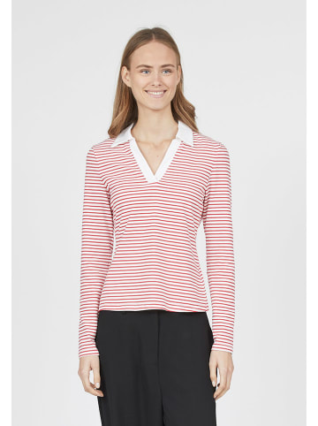 SisterS point Longsleeve in Weiß/ Rot