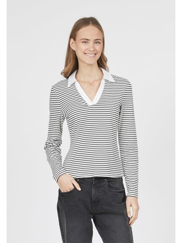 SisterS point Longsleeve in Weiß/ Schwarz