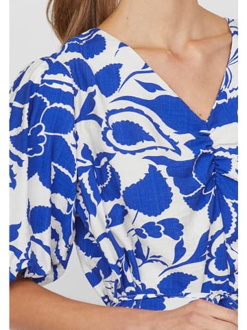 SisterS point Jurk blauw/wit
