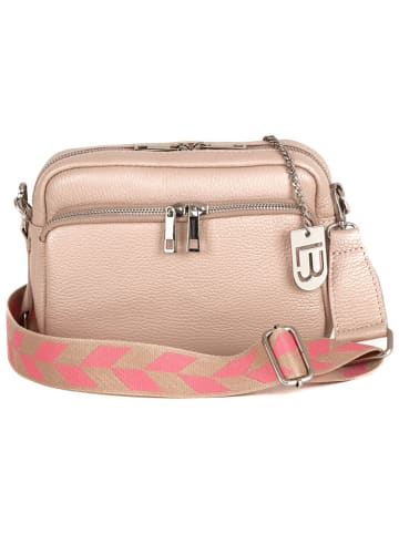 Lucca Baldi Leder-Umhängetasche "Feltre" in Beige - (B)19 x (H)15 x (T)7 cm