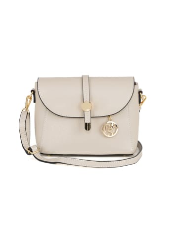 Pia Sassi Leren schoudertas "La Marmora" crème - (B)25 x (H)19 x (D)8 cm