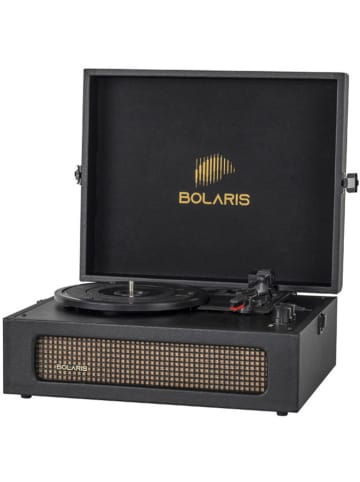 Bolaris Plattenspieler in Schwarz - (B)36,2 x (H)14 x (T)29,6 cm