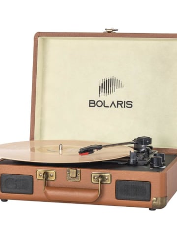 Bolaris Platenspeler bruin/ zwart- (B)34,5 x (H)11 x (D)25,5 cm