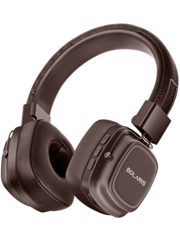 Bolaris Bluetooth-On-Ear-Kopfhörer in Braun