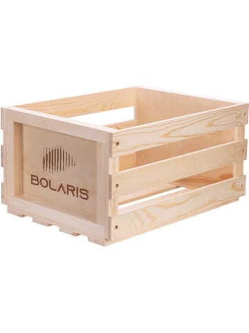 Bolaris Stojak w kolorze beżowym na płyty - 45,7 x 34,6 x 24 cm
