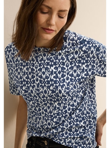 Cecil Blouse donkerblauw/wit