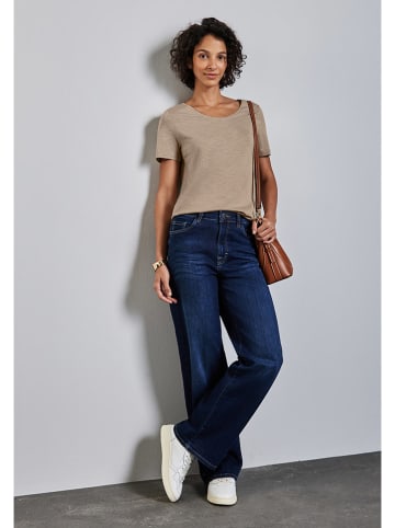 Street One Shirt in Braun/ Grau