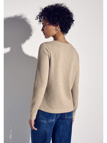 Street One Sweter w kolorze beżowym