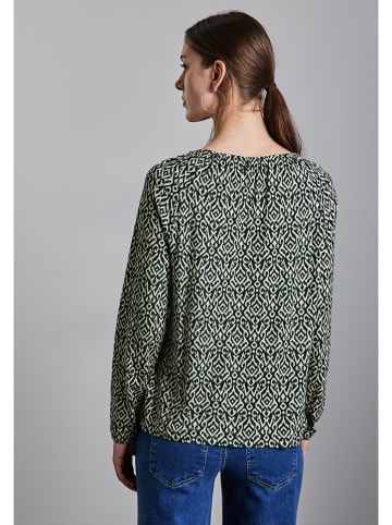Street One Bluse in Beige/ Schwarz