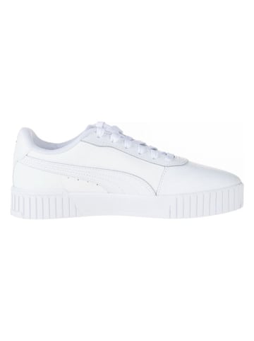 Puma Leder-Sneakers "Carina 2.0" in Weiß/ Schwarz