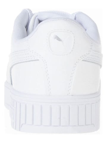Puma Leder-Sneakers "Carina 2.0" in Weiß/ Schwarz