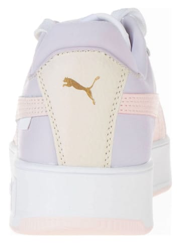 Puma Leren sneakers "Carina" wit/paars/lichtroze