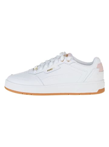 Puma Leren sneakers "Court Classic Lux" wit