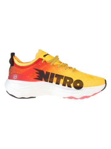 Puma Buty "ForeverRun NITRO FADE" w kolorze żółto-czerwonym do biegania