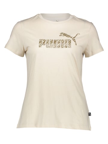 Puma Koszulka "Essential+" w kolorze beżowym