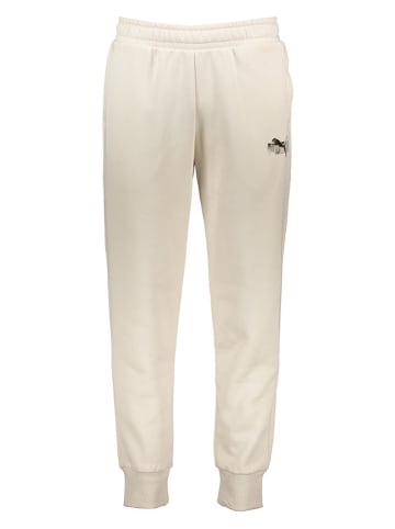 Puma Spodnie dresowe "Essentials+" w kolorze beżowym